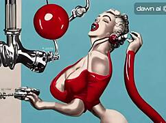 future sex toys in wild bizarre fight party... ready to play?