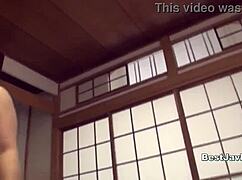 asian beauty explores her hairy pussy in uncensored holiday scene