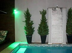 edna samara gets curious about pool guy's huge cock and dives into wet pussy licking action