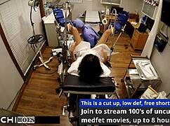 Freshman Yasmine Woods Screams Through Mandatory Hitachi Orgasm from Doctor! Feel the Rush?