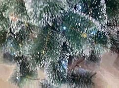 step sis shows off her sexy christmas costume then offers up her tight holes as my holiday gift