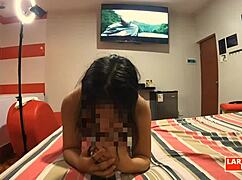 perla loves doggy concha licking in casting moans loud af