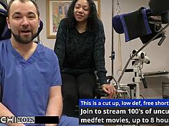 Freshman Yasmine Woods Screams Through Mandatory Hitachi Orgasm from Doctor! Feel the Rush?