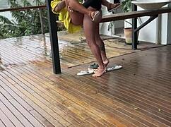 imagine this shameless young wife getting railed hard on the porch by her hubby, homemade slut vibes