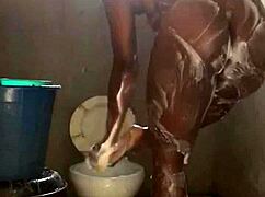 naijahomemadepussy starts her morning with a steamy curvy shower bath routine