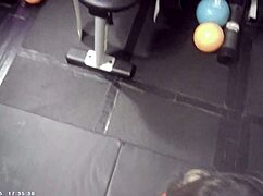 pornstar champion pins big breast babe in camel clutch then fucks her backstage