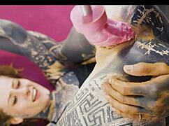 This tattooed goth punk duo slams anal with sloppy blowjobs and rough fingering.