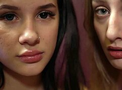 obedient 18yo slave sisters on sofa with 19yo sasha bdsm assfucking 😈🔥