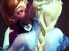 oh man futa elsa fingers anna then fucks her deep in frozen fun