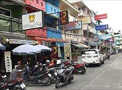 A tourist discovers the lively Soi LK Metro scene in Pattaya Thailand full of shops and energy.