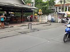 A tourist discovers the lively Soi LK Metro scene in Pattaya Thailand full of shops and energy.
