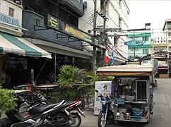 A tourist discovers the lively Soi LK Metro scene in Pattaya Thailand full of shops and energy.