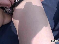 mystery czech teen stripped teased then pov fucked hard after mall rip