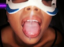 Latina Wife Swallows Cum After Deep Blowjob