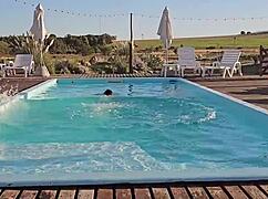 unknown latina milf rides big cock cowgystyle creampie jacuzzi