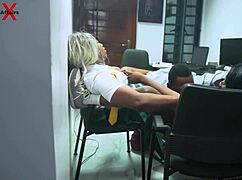 Students TEACH head teacher DOUBLE VAGINAL fuck two pussies! Subscribe now?