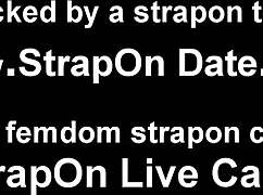 take my strapon lesson deep in your ass femdom style