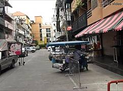 A tourist discovers the lively Soi LK Metro scene in Pattaya Thailand full of shops and energy.