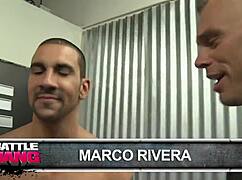 Brunette Mulani Kisses Marco While Riding Big Cock in Shaved Tight Pussy Hardcore