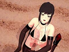 Eve's Juicy Lips Suck Massive Cock Before Deep Penetration in Steamy 3D Hentai!