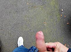 dude i whip out my dick between cars on the street this hot french girl spots it gropes and jerks me off risky af