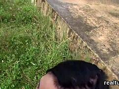 mystery czech teen stripped teased then pov fucked hard after mall rip