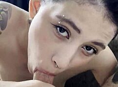 bro your girlfriend swallows my huge load after dorm blowjob