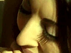 Sexy Brunette Struggles Swallowing Thick Monster Cock Cum?
