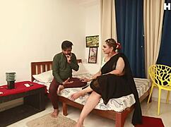 hot indian stepmom's tight pussy drilled daily by stepson 🍆🏠😈