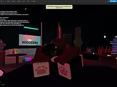 Whoa, monster cock roughly pounds shark bitch in wild roblox fuckfest!