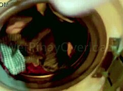 POV wet Pinay in school uniform washes up after shooting porn videos outdoors