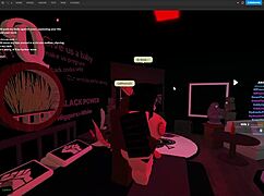 Whoa, monster cock roughly pounds shark bitch in wild roblox fuckfest!