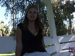 wanna see this college cutie flash wild public?