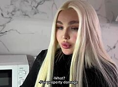 young landlady in stockings desperate for cock fuck her or pay rent?