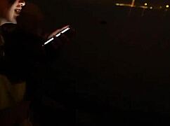 omg my horny gf 😍 sucks my big cock outdoors flashing tits before public rip and fuck 👅💦