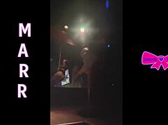 Dakota Marr pole dances hairy pussy tease in Nebraska strip club