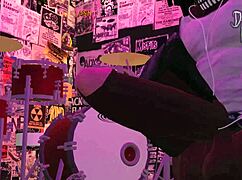 Ever wonder what Dami does jerking monster black cock in the club?