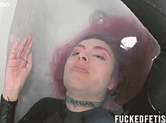 Sexy latina's natural tits heave in extreme underwater blackout breath hold