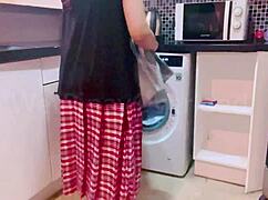 POV wet Pinay in school uniform washes up after shooting porn videos outdoors