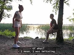 Mommy4k Russian Cougar Malusha Parks Huge Cock Dude for Quick Pussy Fuck