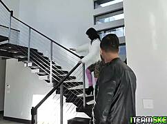 whoa hot teen brooklyn gray spits on stud's shaft before bent over doggystyle facial! 🔥💦