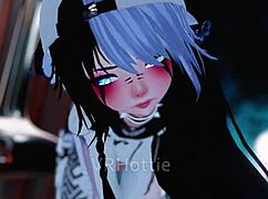 Wanna feel this perfect blue-haired ass grinding hard on your lap in VRChat ERP?