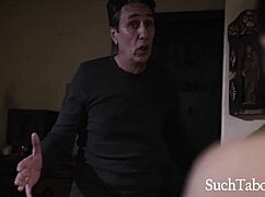 Ashley Adams deflowers stepdaughter's tight virgin asshole hard