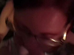 busty mature wife gives deep blowjob