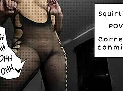 pov: astarioth squirts hard masturbating her juicy latina pussy nonstop