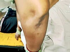 Desi mom in kitchen takes big cock deep from horny stud