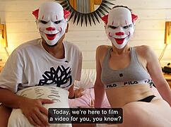 step-siblings try filming fake porn in shower but end up in real foreplay mess