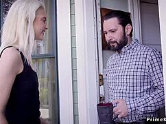 yo stepmom i'm punishing this bound blonde teen slut hard today