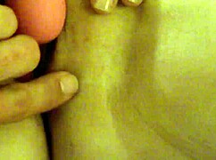 me fingering and spreading my ex's tight little shaved pussy wide open