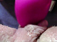 Watch this big clit pussy vibrate to squirting orgasm up close extreme